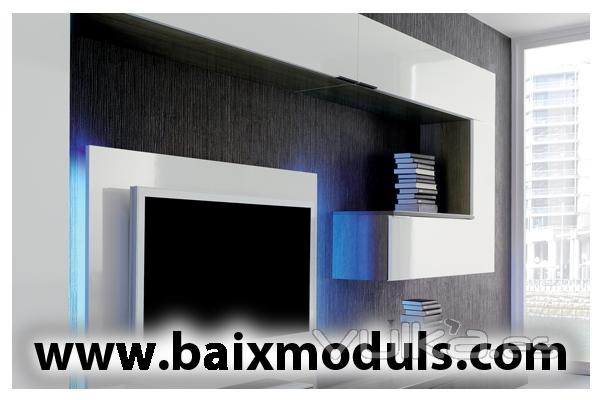 Comedor moderno en blanco e iluminacin con leds