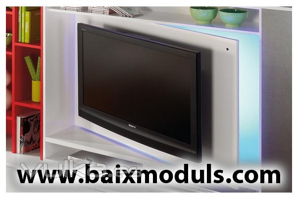 Comedor moderno con auxiliar giratorio para TV