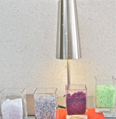 Revoque de algodon con fibras minerales y muestras