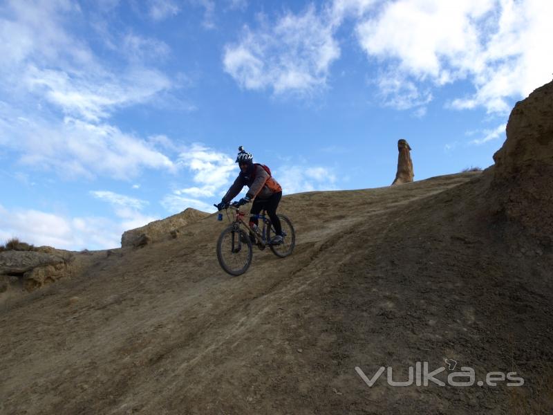 Rutas BTT en Bardenas Reales de Navarra. La vereda del cierzo