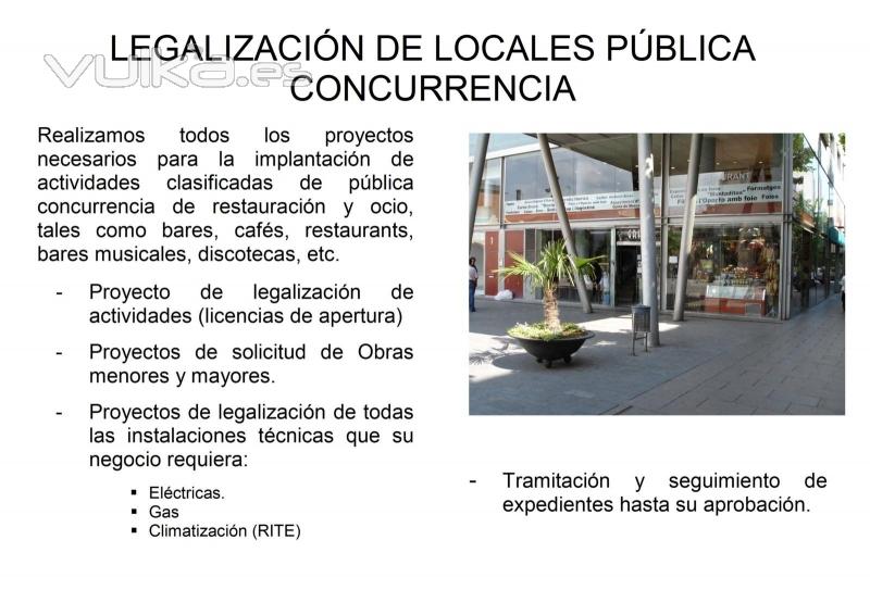 LEGALIZACIN DE LOCALES DE PBLICA CONCURRENCIA