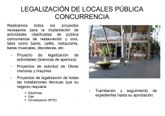 Legalizacion de locales de publica concurrencia