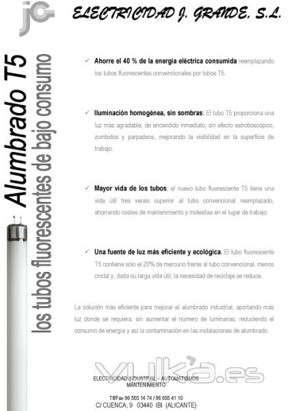 alumbrado T5