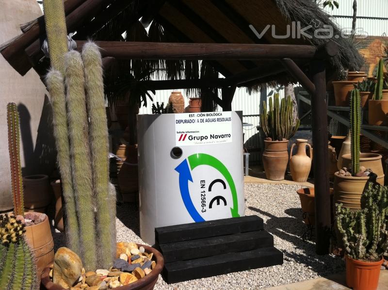 Estacin biolgica depuradora de aguas residuales AT8 en la Exposicin de Grupo Navarro, La Nucia.