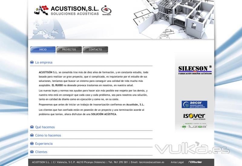 Web acustison inicio