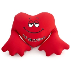 Cojin antiestres te quiero corazon manos 21 rojo en lallimonacom