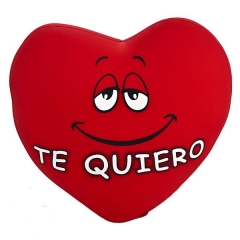 Cojin antiestres te quiero corazon 21 rojo  en lallimonacom