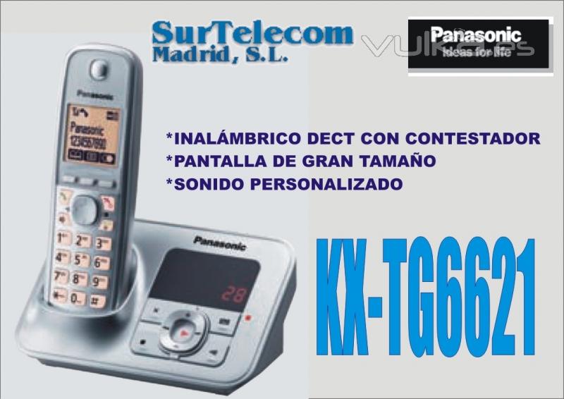 Nuevo Inalámbrico Dect Panasonic con Contestador KX-TG6621