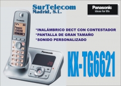Nuevo Inalmbrico Dect Panasonic con Contestador KX-TG6621
