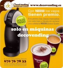 Promoción Decovending Distribución Calidad ( Decoastur Vending Asturias ) Sorteo Nescafé Dolce Gusto