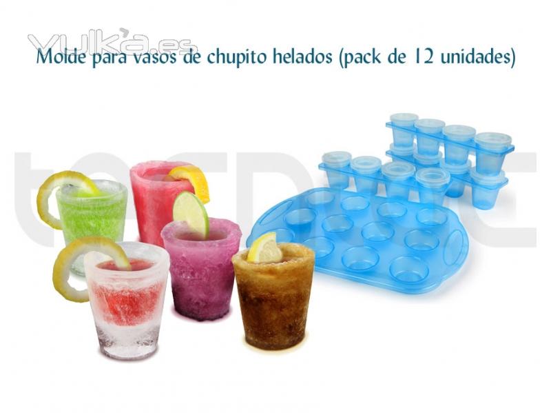 Molde para vasos de chupito helados (pack de 12 unidades) - http://bit.ly/ltBqSI