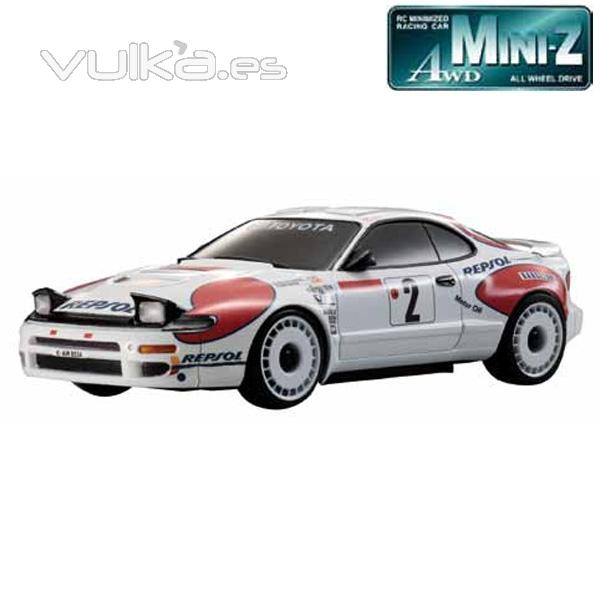 Coche MA-10 Toyota Celica 92 Carlos Sainz Luis Moya Mini-Z Kyosho