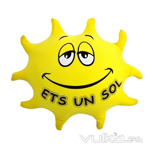 Cojin antiestres ETS UN SOL 34 amarillo en lallimona.com