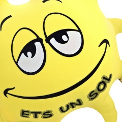 Cojin antiestres ets un sol 45 amarillo en lallimonacom (detalle 1)