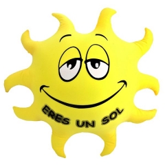 Cojin antiestres eres un sol 45 amarillo en lallimonacom