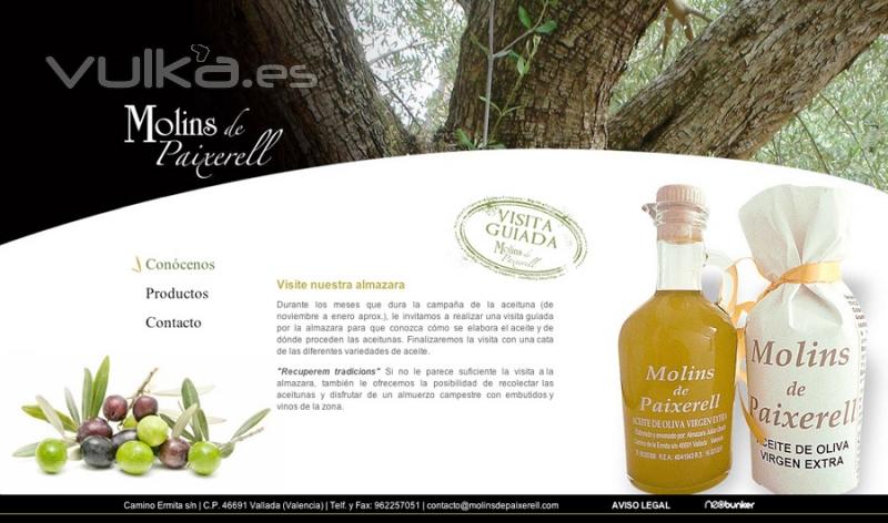 Molins de Paixerell. Aceites de Oliva Virgen Extra.