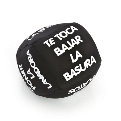 Cojin antiestres dado tareas 10 en lallimonacom (detalle 1)