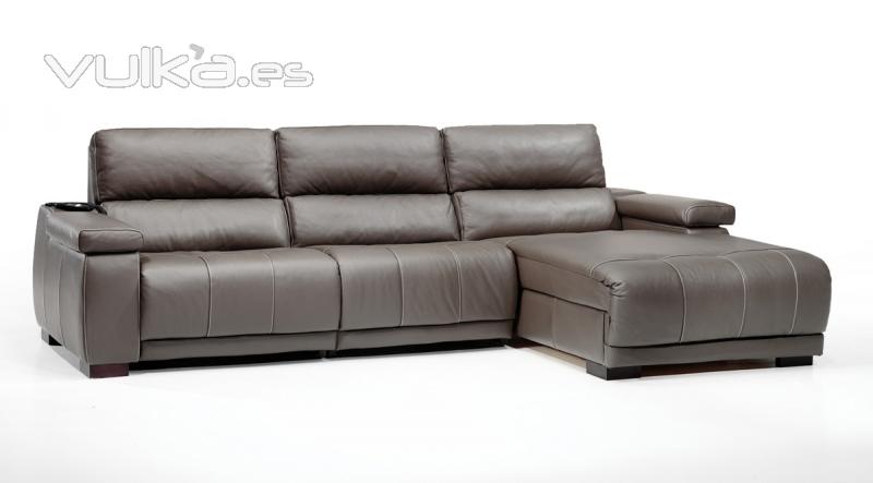 wwww.decorpiel.com, sofa piel chaise longue con mltiples medidas y posibilidades