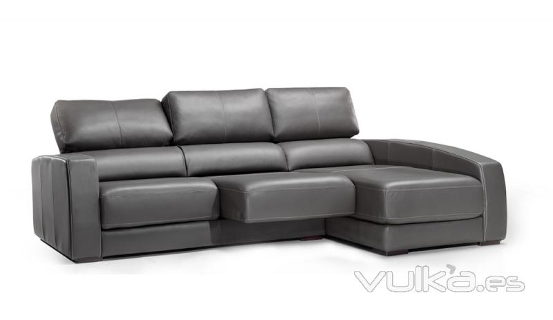 wwww.decorpiel.com, sofa piel chaise longue con múltiples medidas y posibilidades