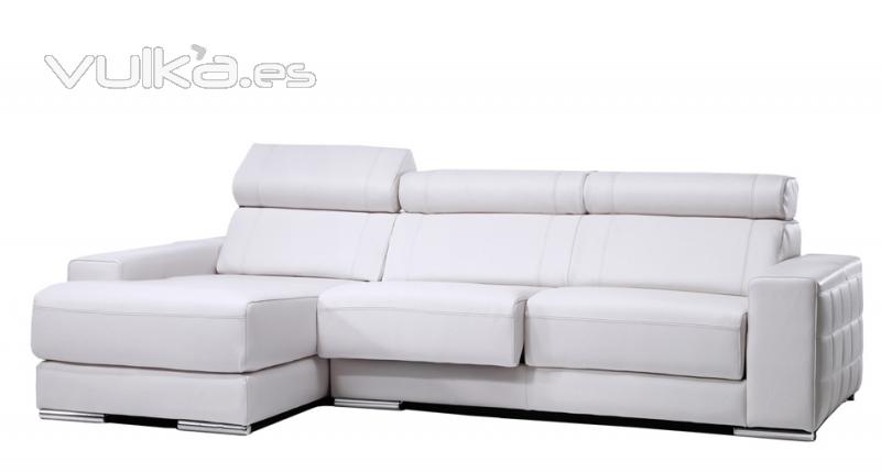 sofa piel chaise longue con múltiples medidas y posibilidades