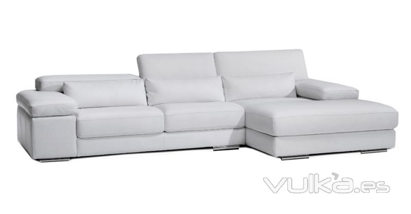 sofa piel chaise longue con mltiples medidas y posibilidades