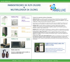 Ambiluxe  productos 100% naturales y los sistemas mas innovadores del mercado de la ambientacion