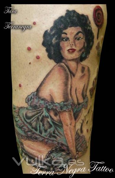 Pin up terra negra tattoo