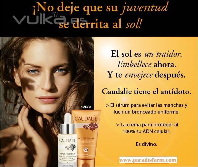 Caudalie cuidados solares y antimanchas