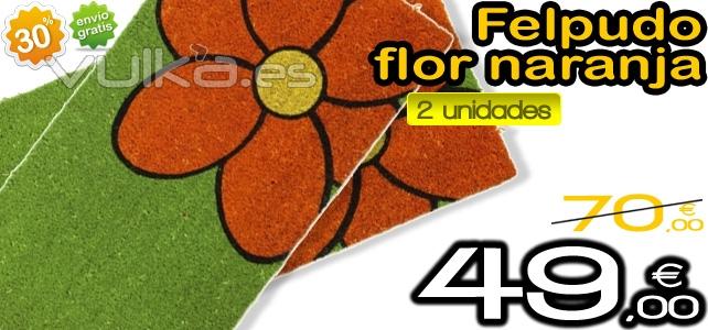 Felpudo de flores con un 30% de descuento