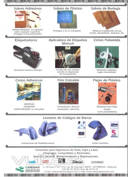 Productos complementos de embalajes e Identificacion de los mismos con lectores