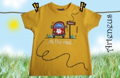 Kamiseta infantil pintada a mano