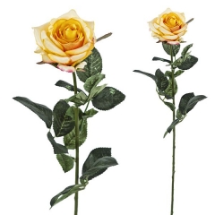 Flor artificial rosa fragans amarilla en lallimonacom (detalle 1)