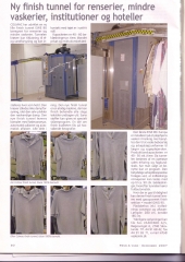 Tunel de secado y planchado de ropa de forma