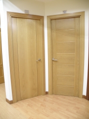 Puertas diseno lisas madera roble