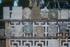 Lote de caratulas y relieves realizadas en labrado de marmol