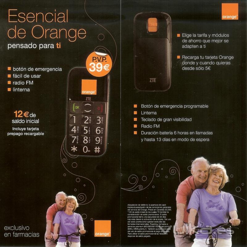 Teléfono para personas mayores por sólo 27 Euros (Orange)