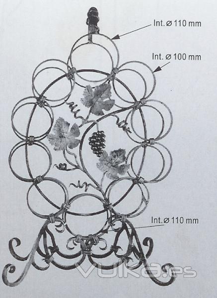 Botellero de forja 2 . Distribucin directa.