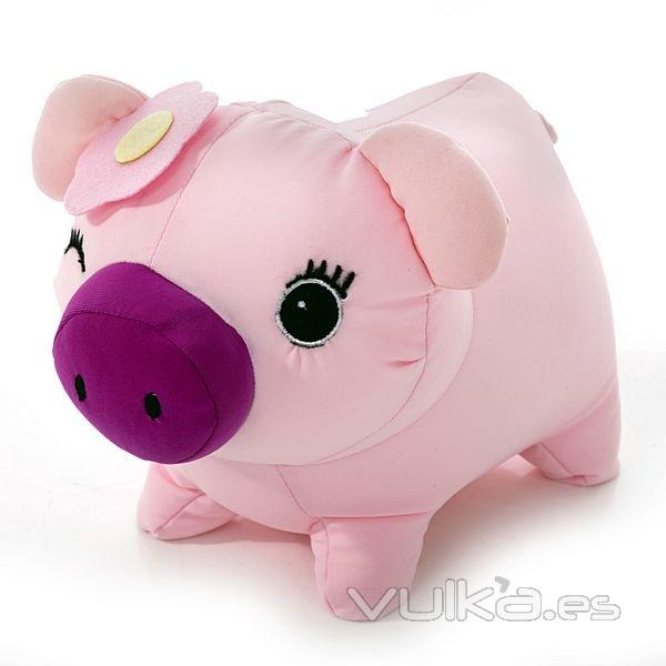 Cojin antiestres CERDITO rosa 20 en lallimona.com