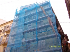 Restauracion fachada en torno del hospital-valencia