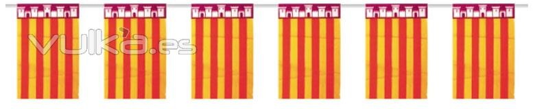 Bandera de plstico autonmica de 20 x 30 cm y 50 metros