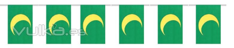 Bandera de plstico  Mora de 20 x 30 cm y 50 metros
