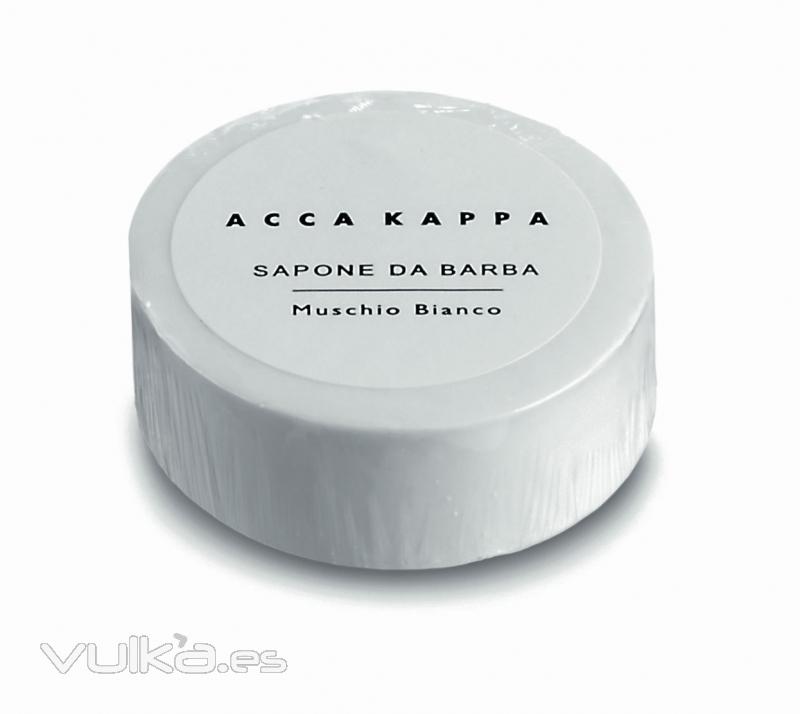 Jabón de afeitado de White Moss (musgo blanco) de Acca Kappa