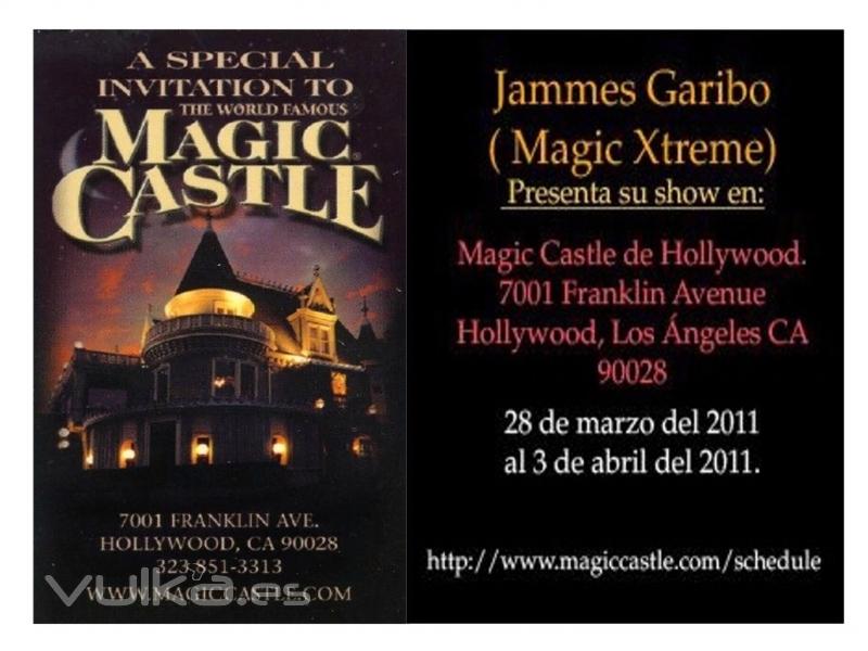 INVITACION AL : MAGIC CASTLE DE HOLLYWOOD-LOS ANGELES