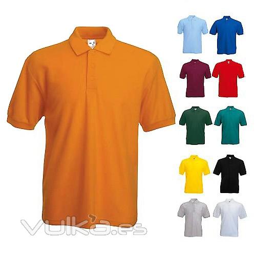 Polo manga corta hombre. Hasta 15 colores. 230 g/m2.(OUTLET). Ref. JFKPOL1