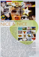 Nice & nice , la revista look vision publicita nuestros productos para el mercado de la optica