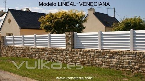 VALLA DE PVC  modelo  