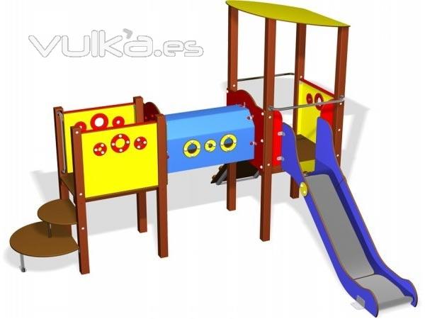 Conjunto compacto para parques infantiles