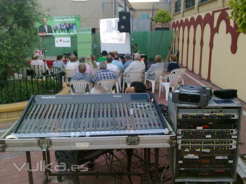 mesa de directo y rack de efectos SONIDO PH SOUNDS