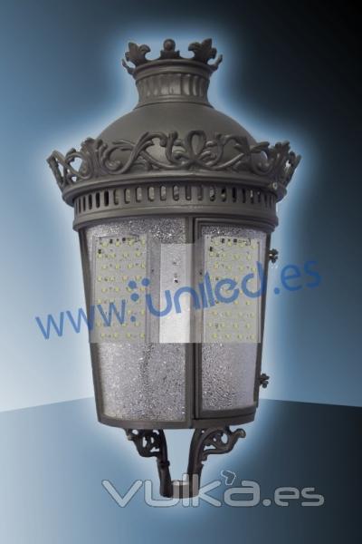 Farol led urbano ALBAICIN-UNILED. Estupendo farol clsico tipo ornamental de capacidad media