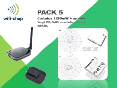 pack 1200mw + antena crotalus 20dbi